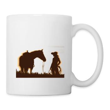 Western girl - Tasse - Weiß - Rechts