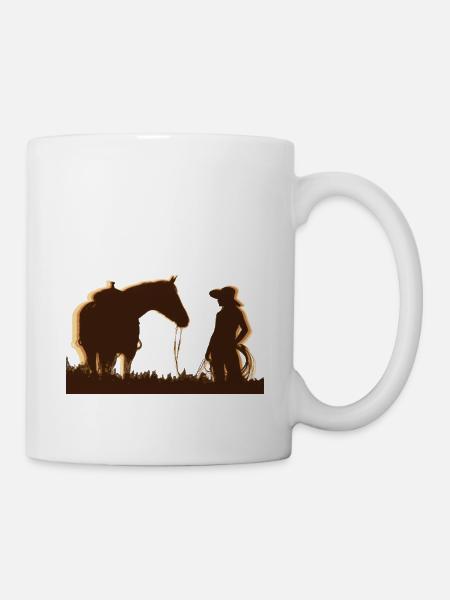 Western girl - Mug - white