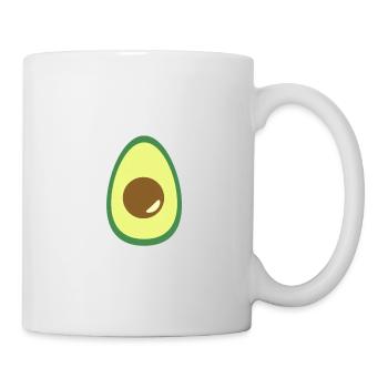 Avokado Motiv - Tasse - Weiß - Rechts