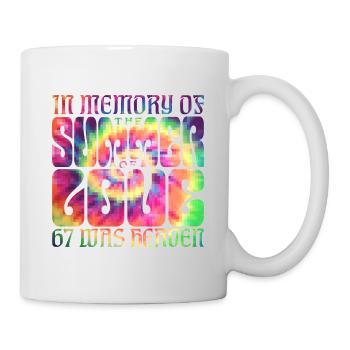Summer of Love for dark shirts - Tasse - Weiß - Rechts