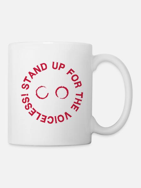 STAND UP FOR THE VOICELESS LOGO - Tasse - Weiß