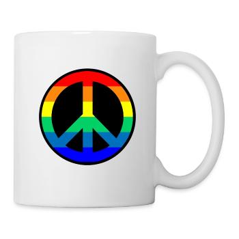 Fierté de paix - Mug blanc - blanc - Droite