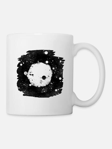 Astronomical Planetary System Motif - Mug - white