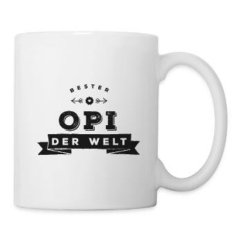 Bester Opi - Tasse - Weiß - Rechts