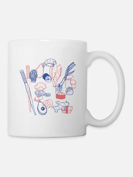 Sushi - Tasse - Weiß