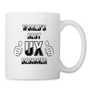 World's best UX Designer - Mug - white - Right
