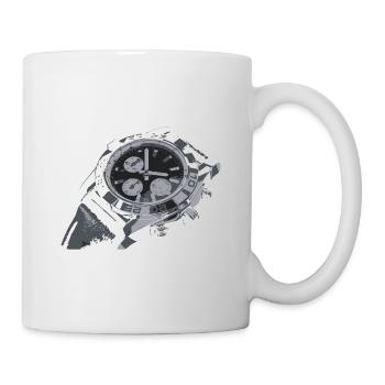 Horloge à dessin créative - Mug blanc - blanc - Droite