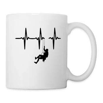Heart Beat Climbing - Tasse - Weiß - Rechts