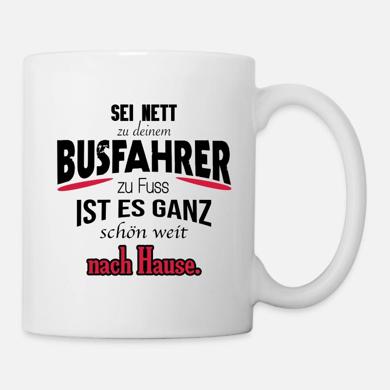 Busfahrer Shirt / witzig / Geschenk / Geschenkidee - Tasse - Weiß