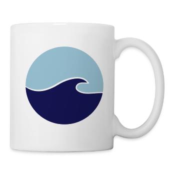 Welle - Tasse - Weiß - Rechts