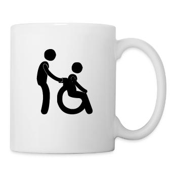 The nurse is happy to help you - Mug - white - Right