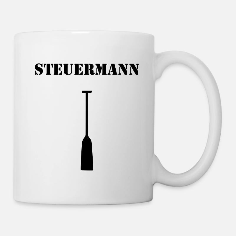 Steuermann Drachenboot Kapitän Steuern 1c - Tasse - Weiß