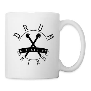 eine Geisteszustand Trommel - Tasse - Weiß - Rechts