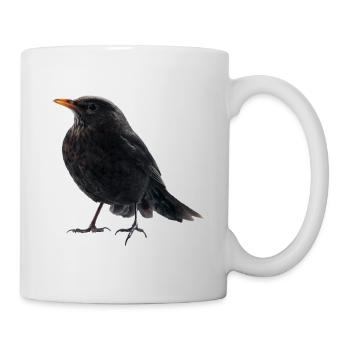 Amsel Drossel - Tasse - Weiß - Rechts