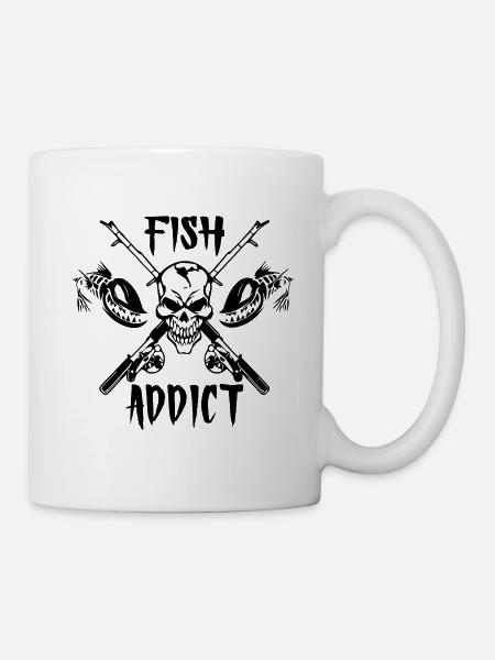 Fish Addict - Mug blanc - blanc