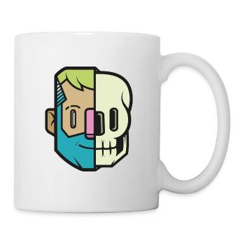 Skull Frank - Tasse - Weiß - Rechts