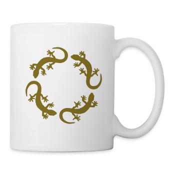gecko kreis - Tasse - Weiß - Rechts
