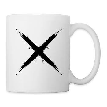 Kreuz Design Vektor Plus Neu Symbol - Tasse - Weiß - Rechts