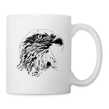 Adler - Tasse - Weiß - Rechts