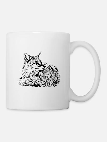 Fuchs - Tasse - Weiß