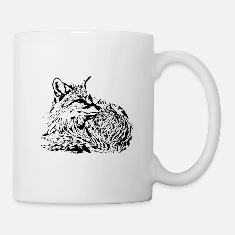 Fuchs - Tasse - Weiß