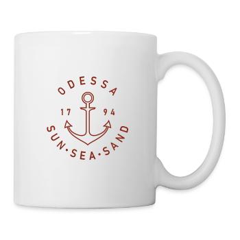 Odessa Ukraine Sea Sea Одесса Море Украина Plage - Mug blanc - blanc - Droite