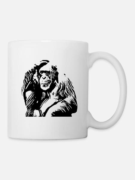 Chimpanzé - Mug blanc - blanc