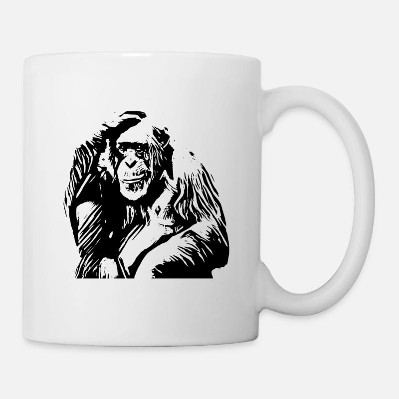 Chimpanzé - Mug blanc - blanc