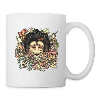 Gueisha Doodle Flat - Mug - white - Right