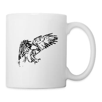 Adler - Tasse - Weiß - Rechts