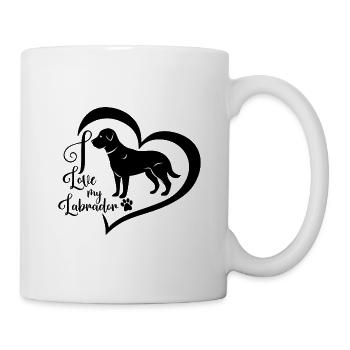 Labrador - Tasse - Weiß - Rechts
