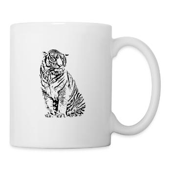 Tiger - Mug blanc - blanc - Droite