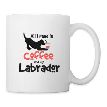 Labrador - Tasse - Weiß - Rechts
