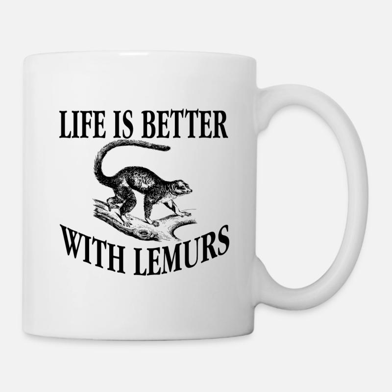 Lemur - Tasse - Weiß
