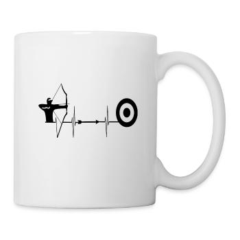 Tir à l'arc - Mug blanc - blanc - Droite