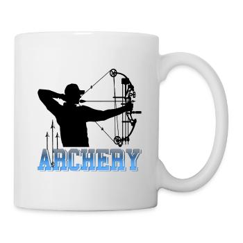 Tir à l'arc - Mug blanc - blanc - Droite