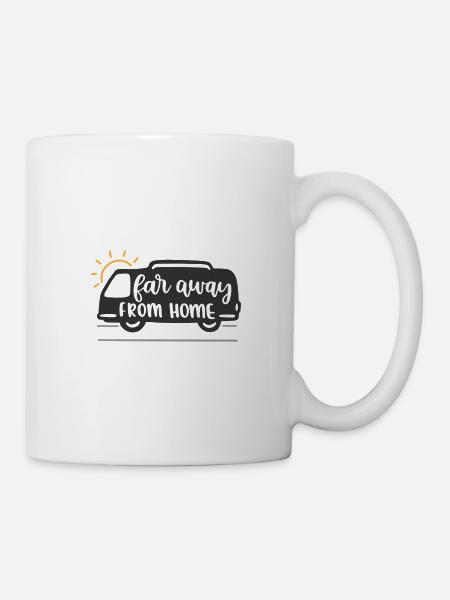 Loin de chez soi - Mug blanc - blanc
