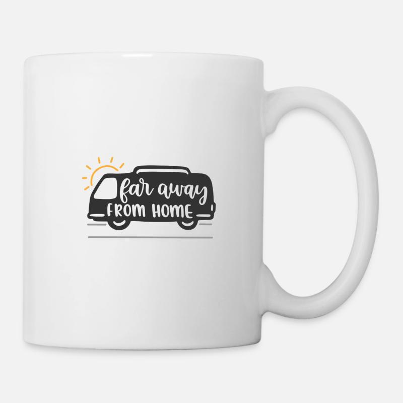 Weit weg von zu Hause - Tasse - Weiß