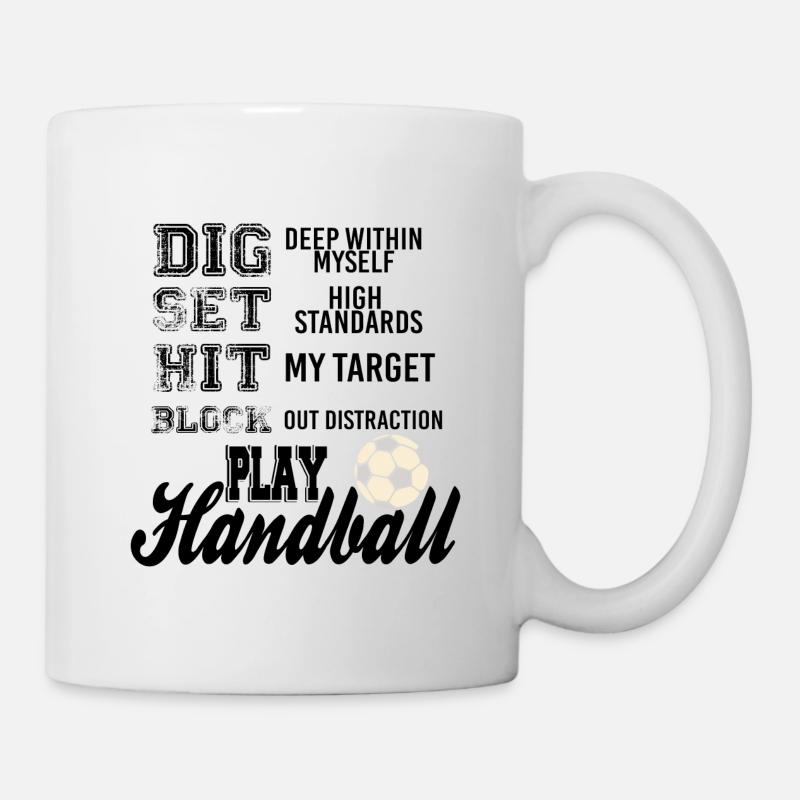 Handball - Tasse - Weiß