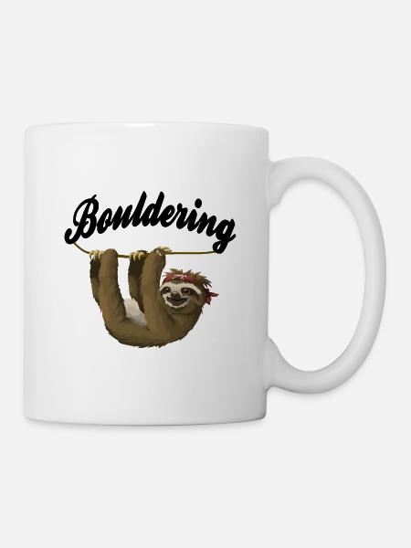 Bouldern - Tasse - Weiß
