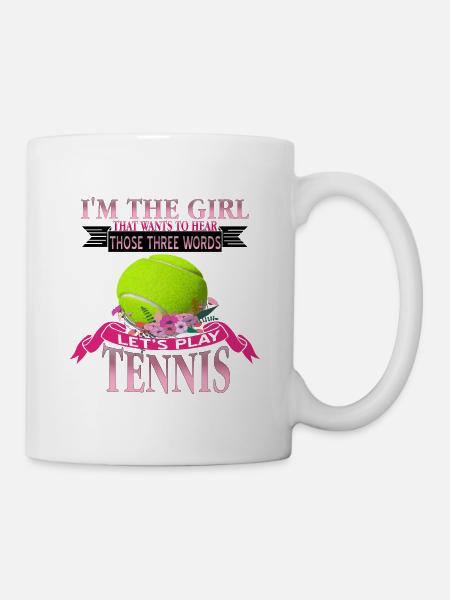 Tennis - Tasse - Weiß