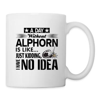 Alphorn - Tasse - Weiß - Rechts