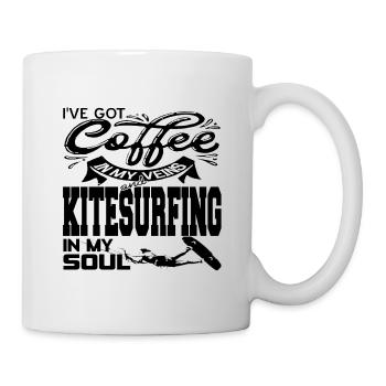 Kitesurfen - Tasse - Weiß - Rechts