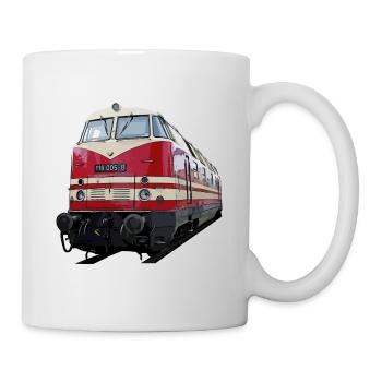 Locomotive diesel BR 118 V 200 - Mug blanc - blanc - Droite