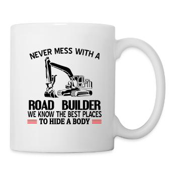 road builders - Mug - white - Right