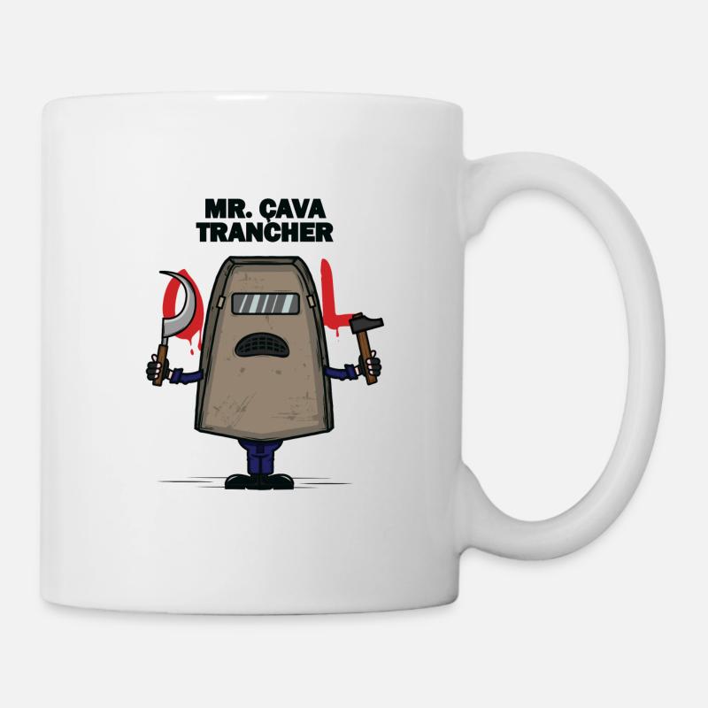 Mr. Cavatrancher - Mug blanc - blanc