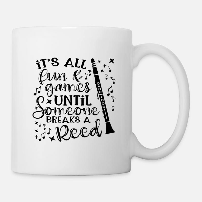 Klarinette - Tasse - Weiß