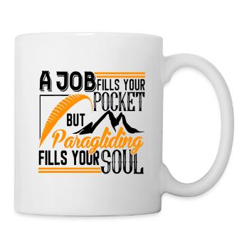 Paragliding - Tasse - Weiß - Rechts
