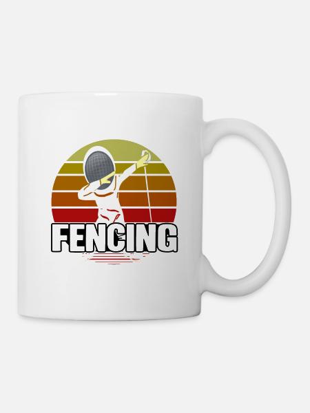 Fechten - Tasse - Weiß