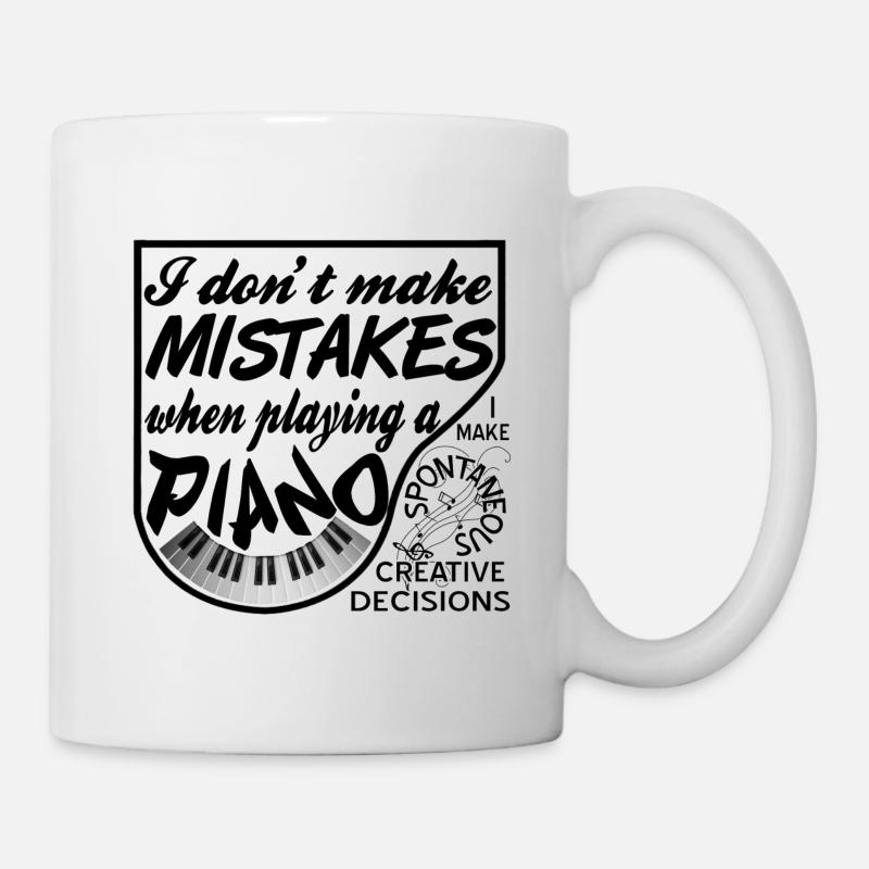 Klavier - Tasse - Weiß